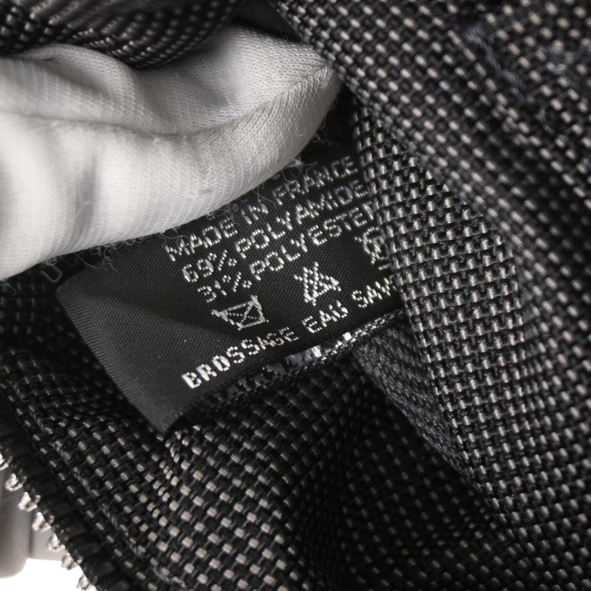 Hermes Gray Canvas Herline Tote GM Handbag