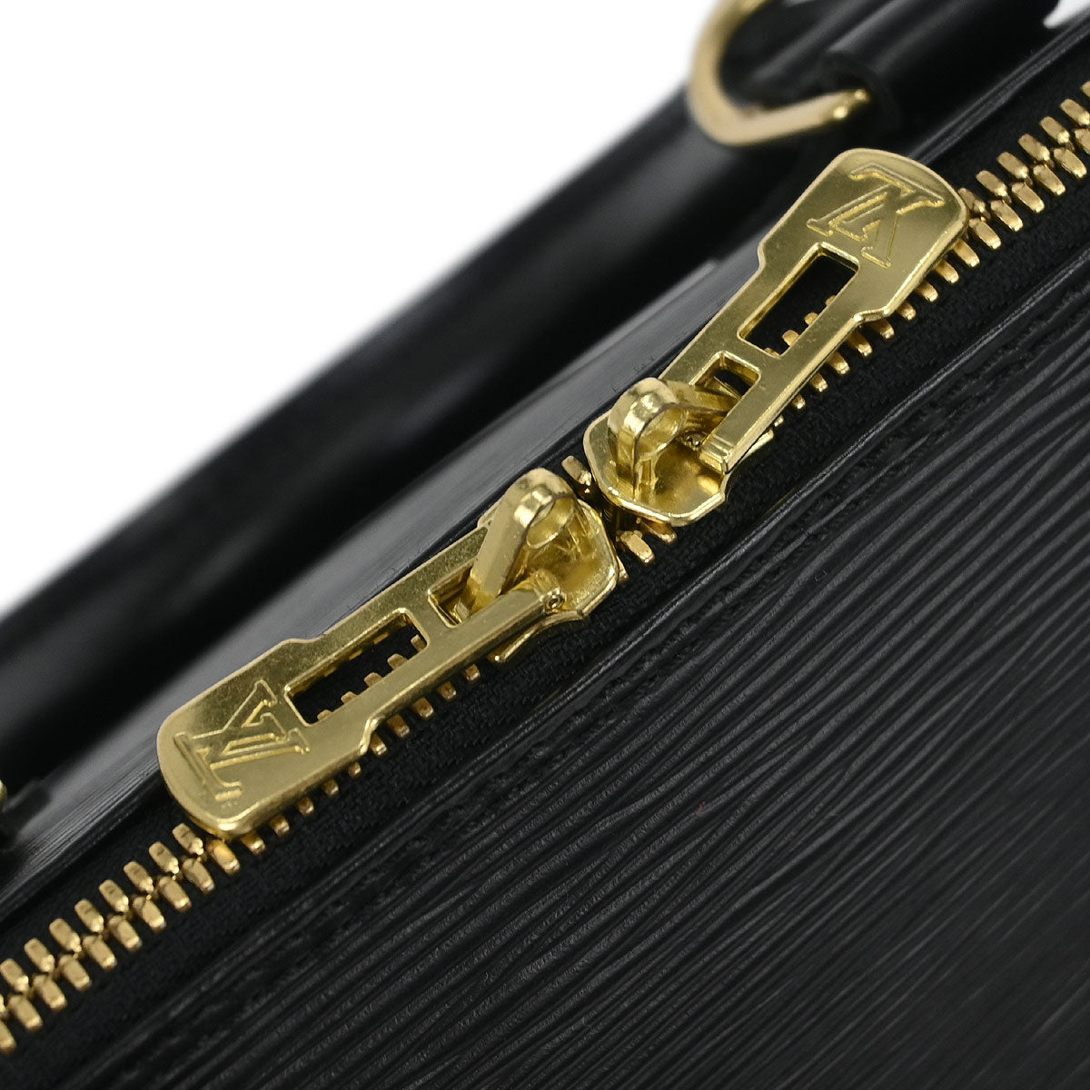 Louis Vuitton Black Epi Alma Handbag M52142