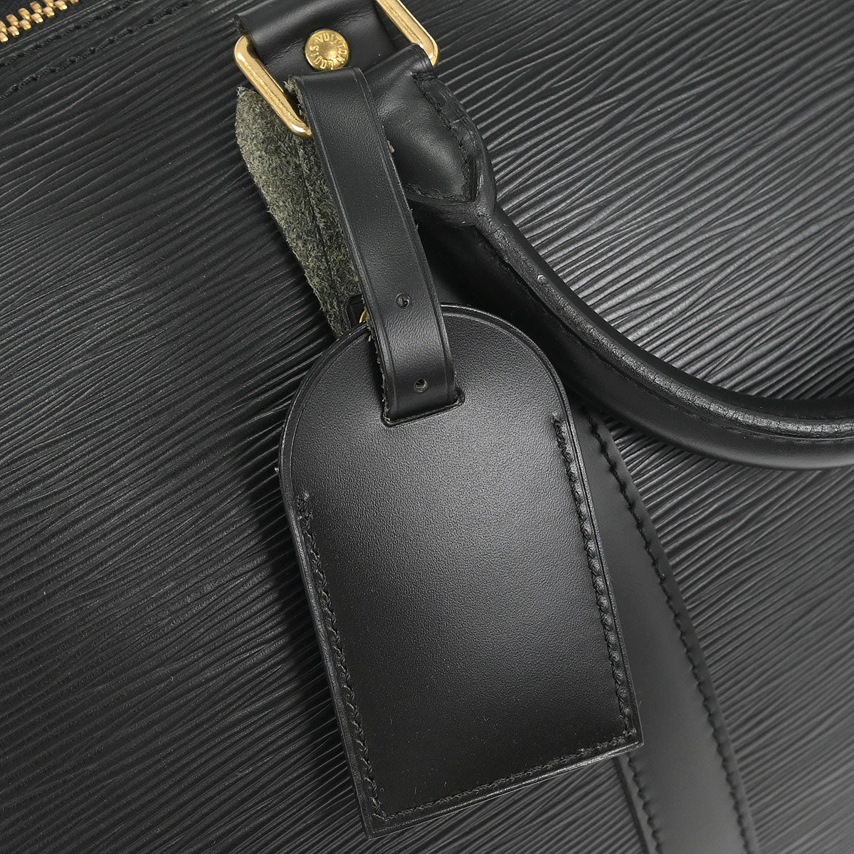 Louis Vuitton Black Epi Keepall 50 Travel Handbag M42962