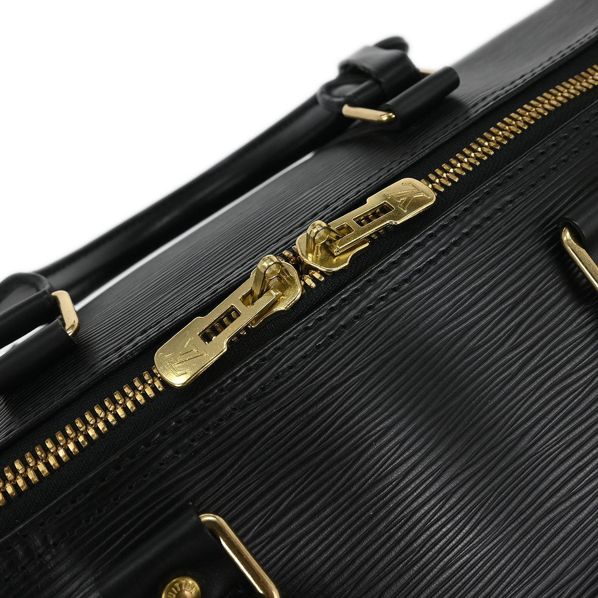 Louis Vuitton Black Epi Keepall 50 Travel Handbag M42962