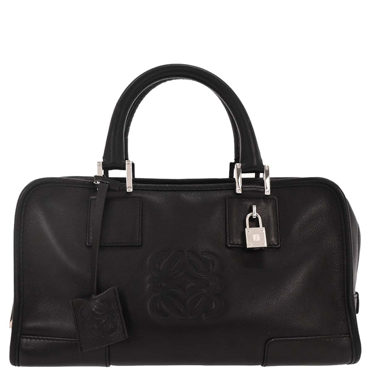 Loewe Black Leather Amazona 28 Handbag
