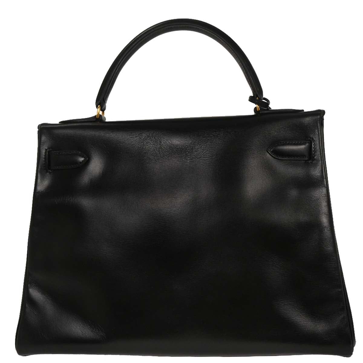 Hermes Black Box Calf Kelly 32 Retourne Handbag