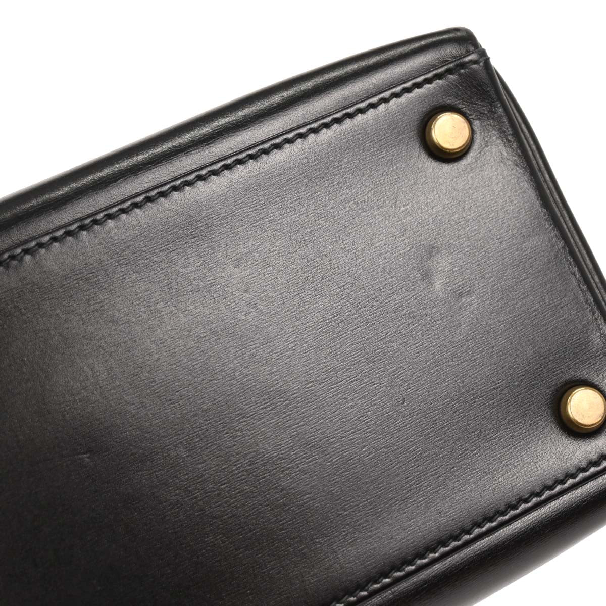 Hermes Black Box Calf Kelly 32 Retourne Handbag