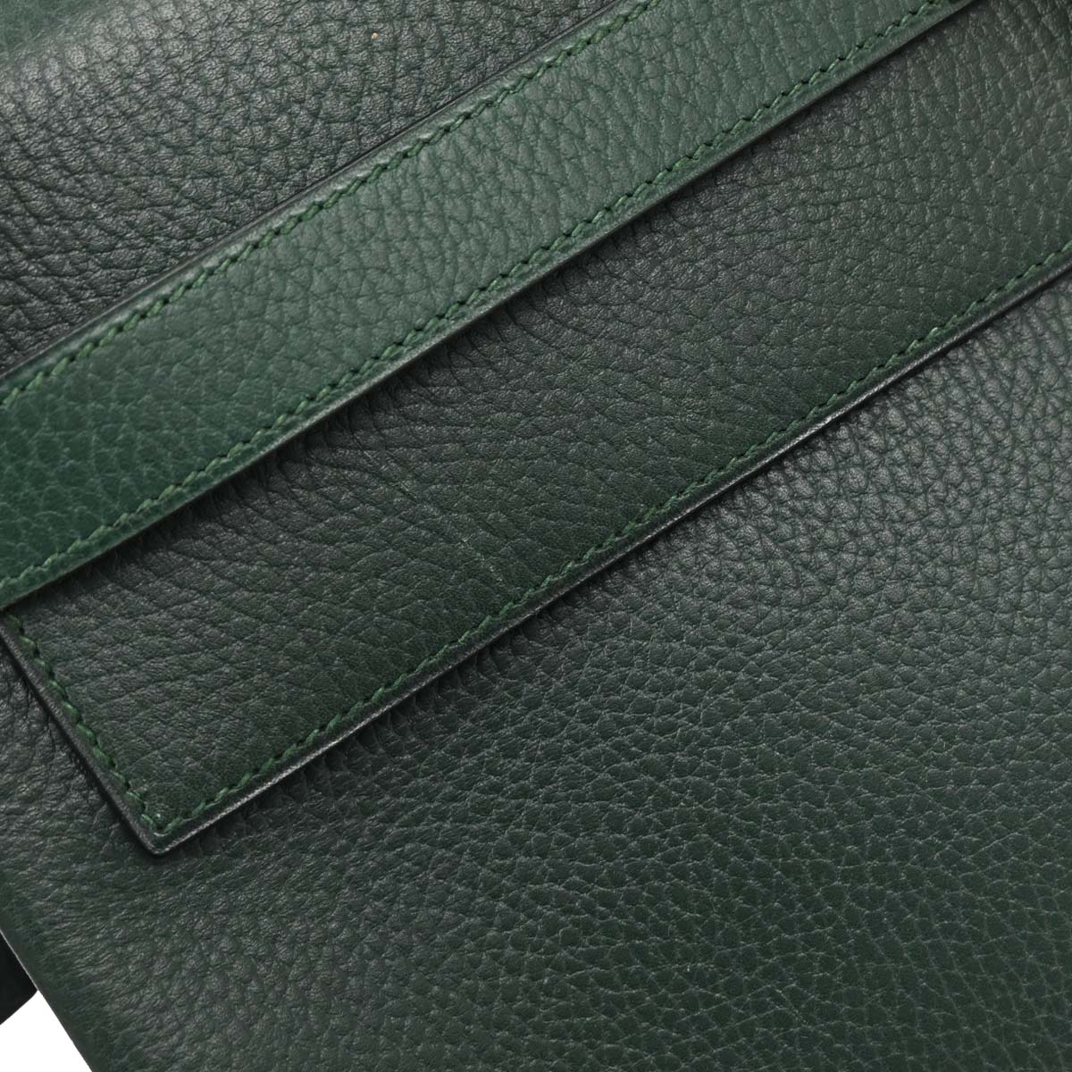 Hermes Green Ardennes Kelly 40 Retourne Handbag
