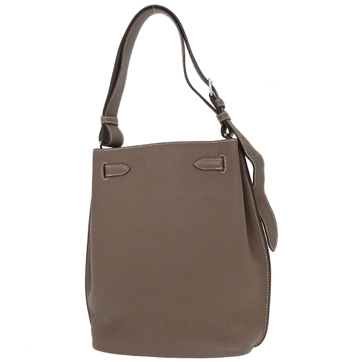 Hermes Etoupe Togo So Kelly 22 Shoulder Bag