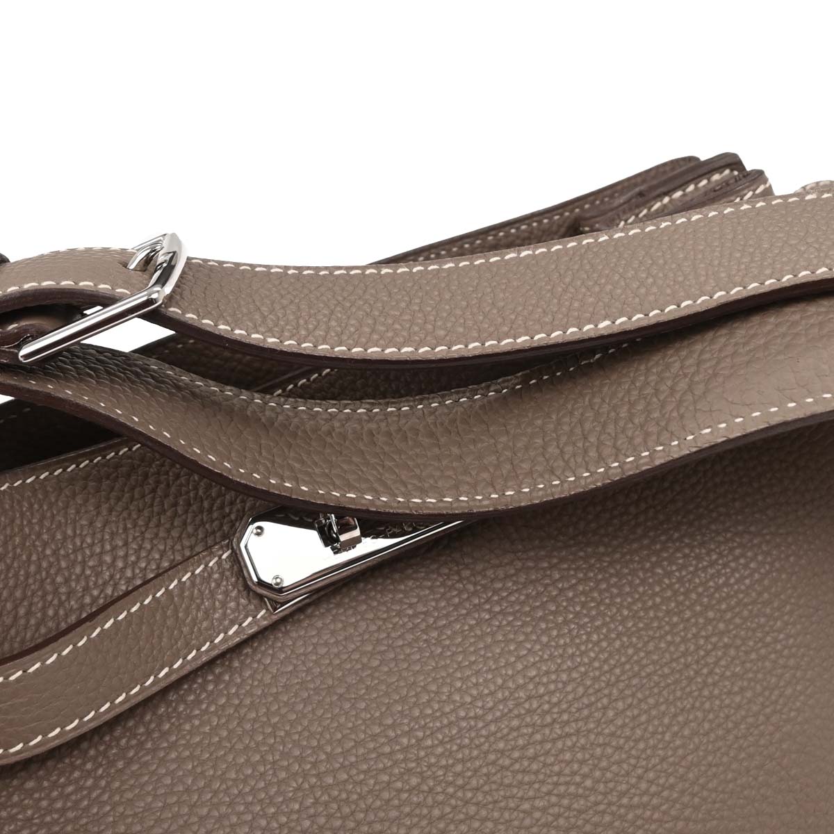 Hermes Etoupe Togo So Kelly 22 Shoulder Bag