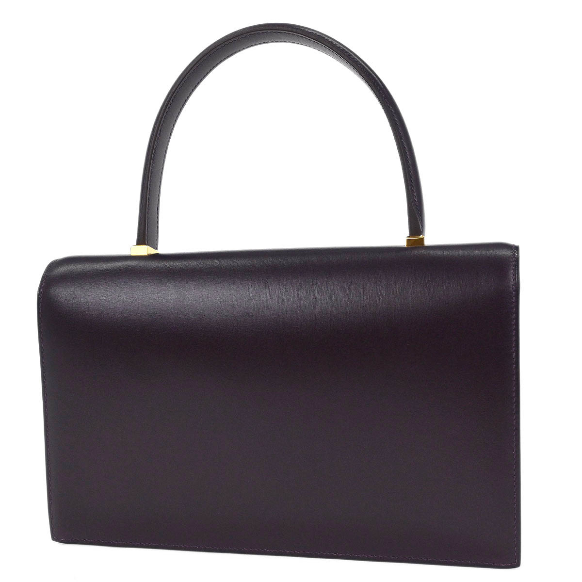 Hermes Raisin Box Calf Piano Handbag