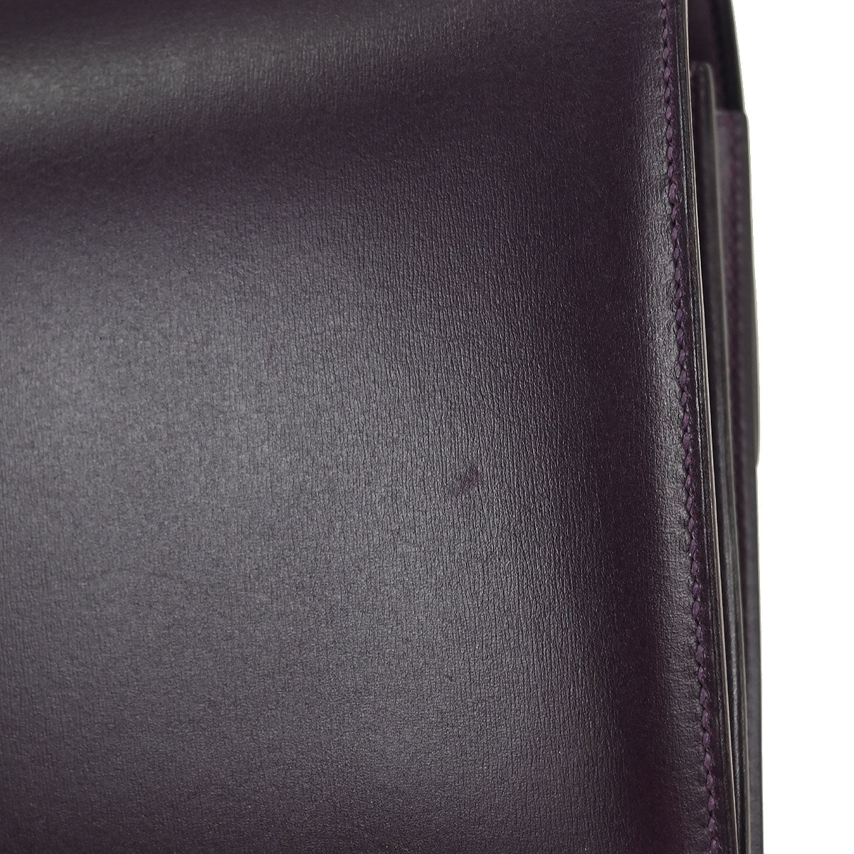 Hermes Raisin Box Calf Piano Handbag