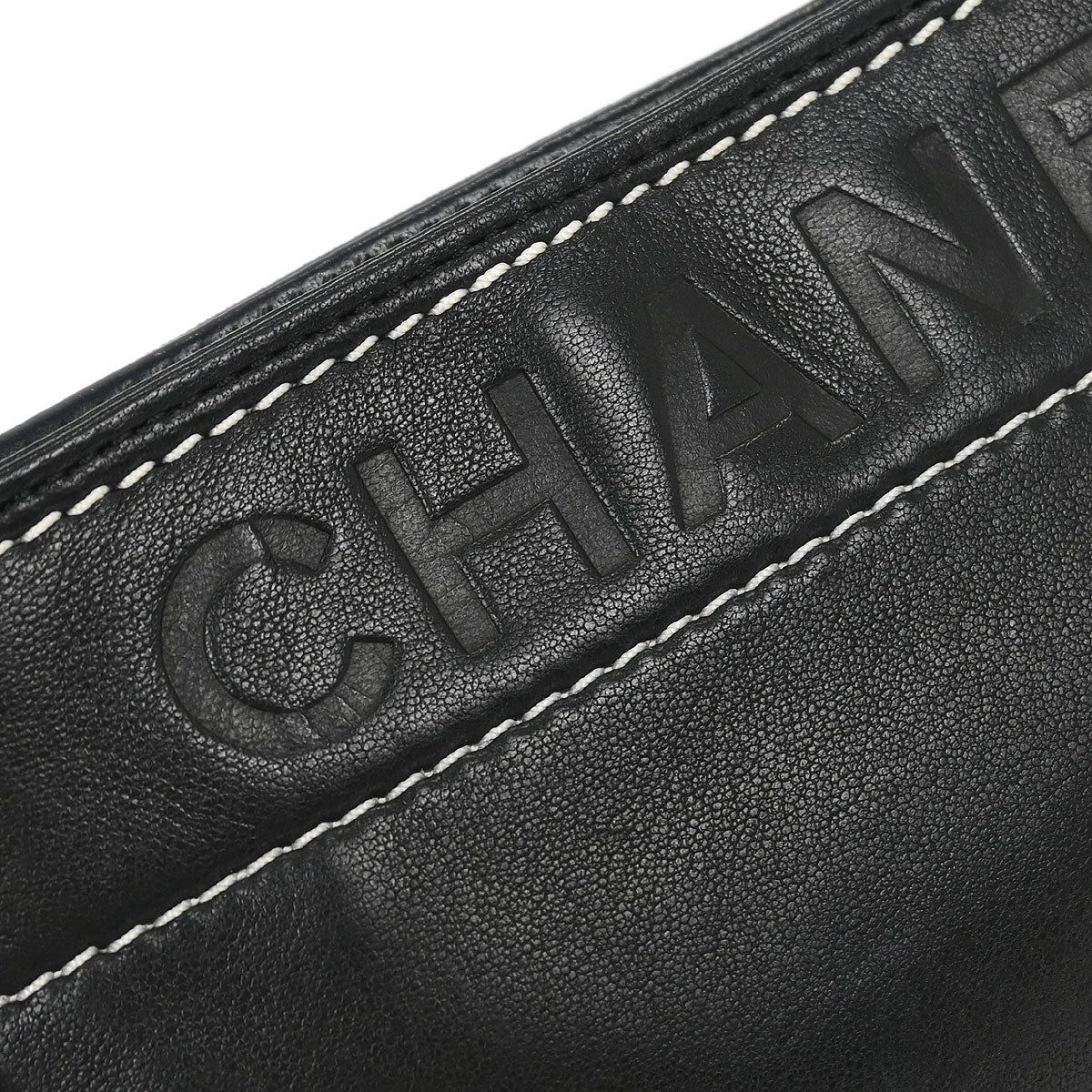 Chanel Black Lambskin Pouch Handbag