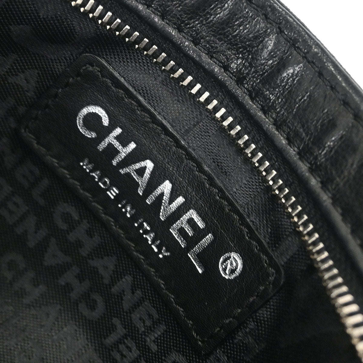 Chanel Black Lambskin Pouch Handbag