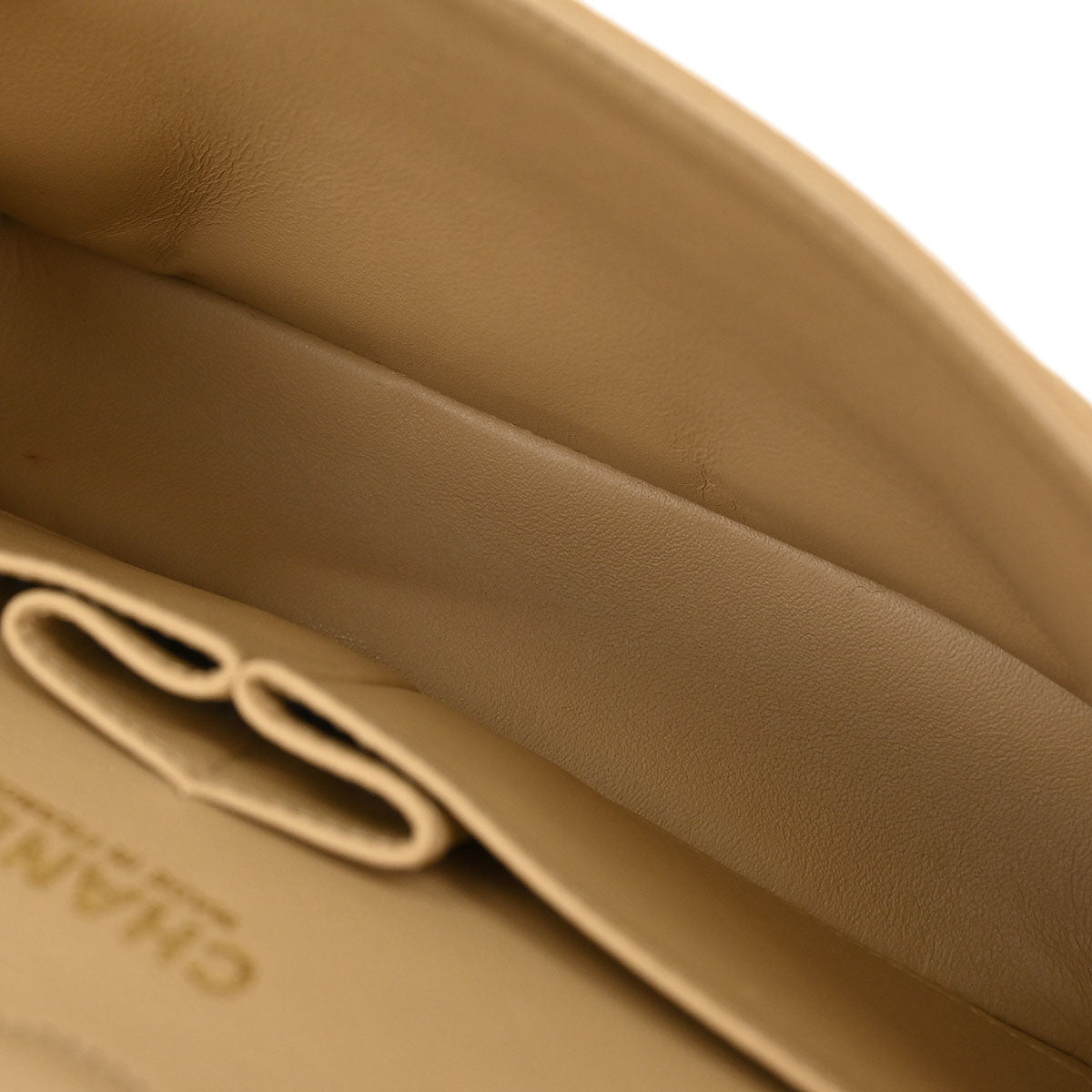 Chanel Beige Caviar Small Classic Double Flap Shoulder Bag
