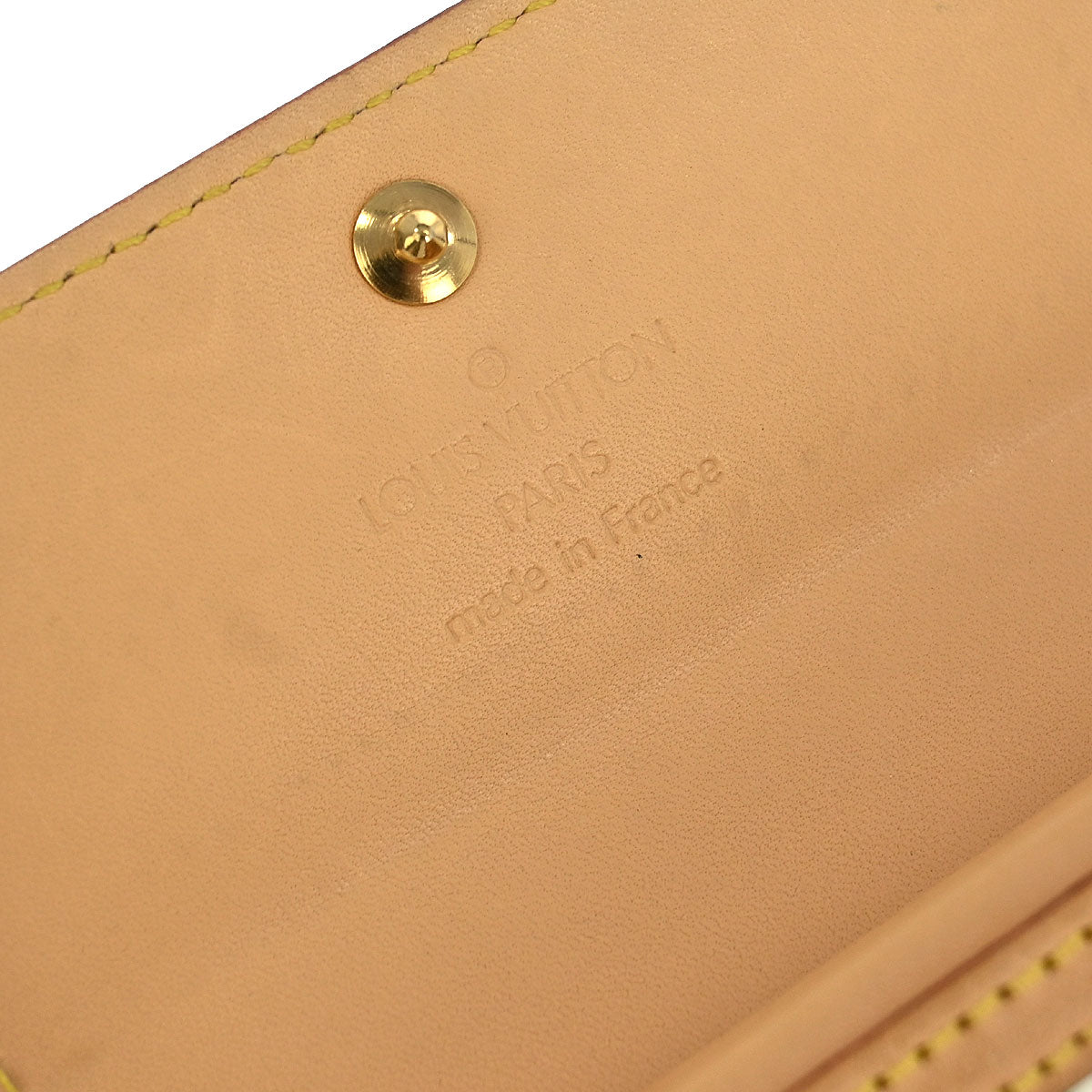Louis Vuitton White Multicolor Porte Monnaie Plat Wallet M92657