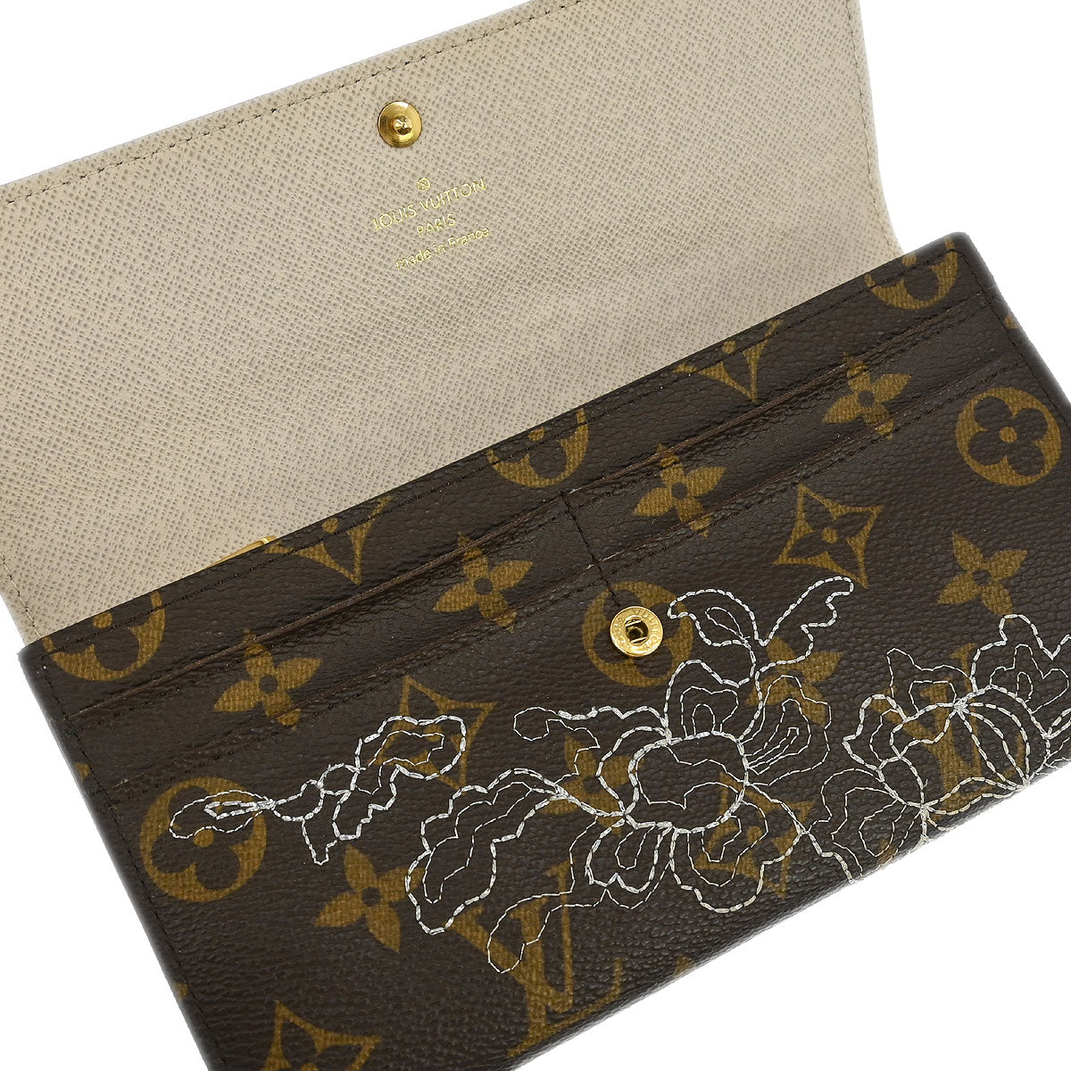 Louis Vuitton Monogram Dentelle Portefeuille Sarah Wallet M95390