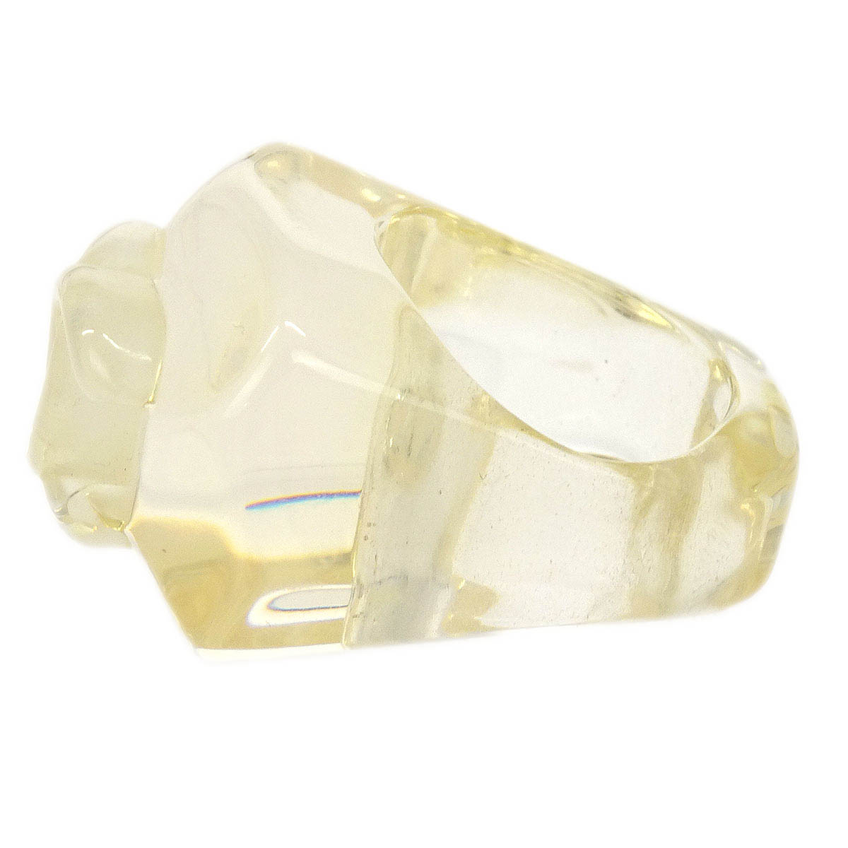 Chanel Ring Clear Acrylic #53 02P