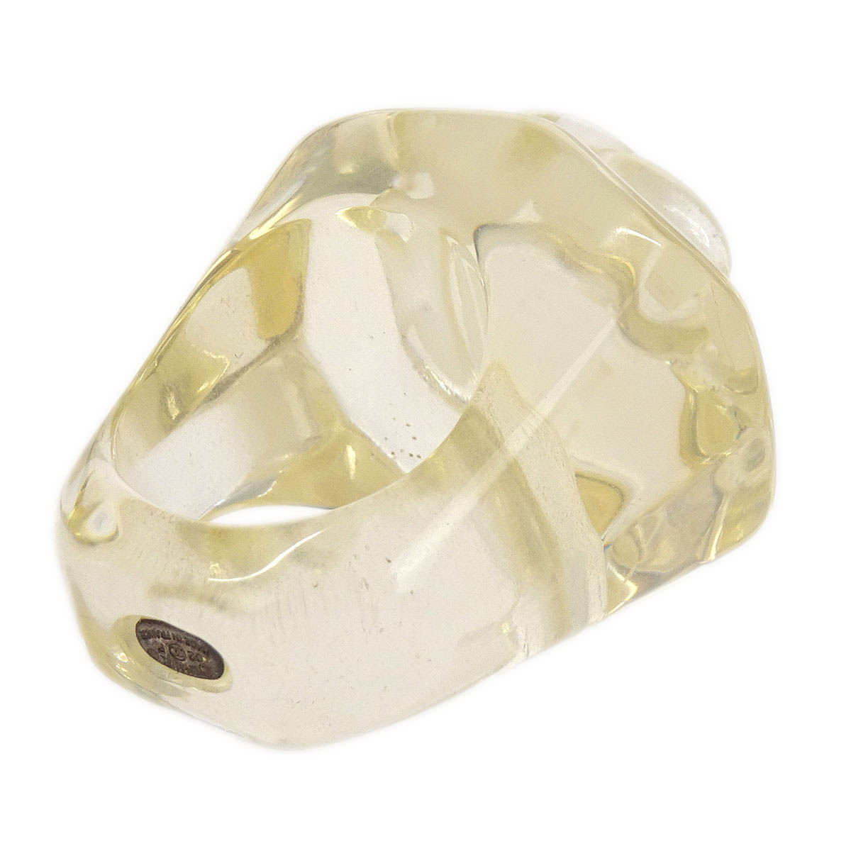 Chanel Ring Clear Acrylic #53 02P