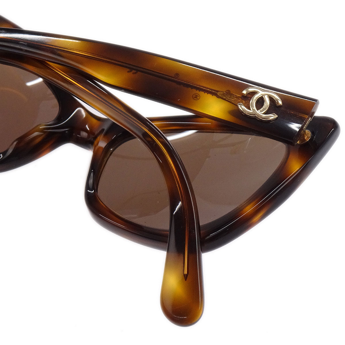 Chanel Sunglasses Eyewear Brown Small Good