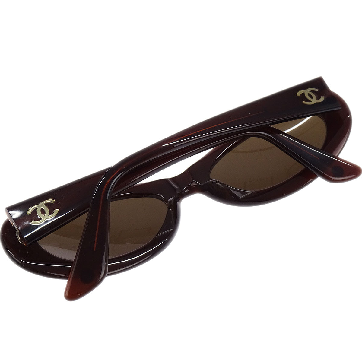 Chanel Sunglasses Eyewear Brown Small Good