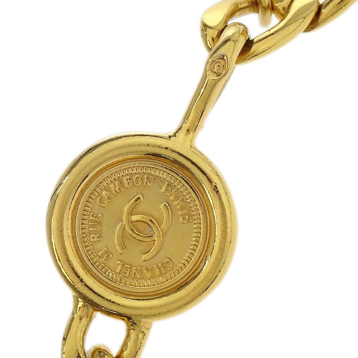 Chanel Chain Belt Medallion Gold Small Good