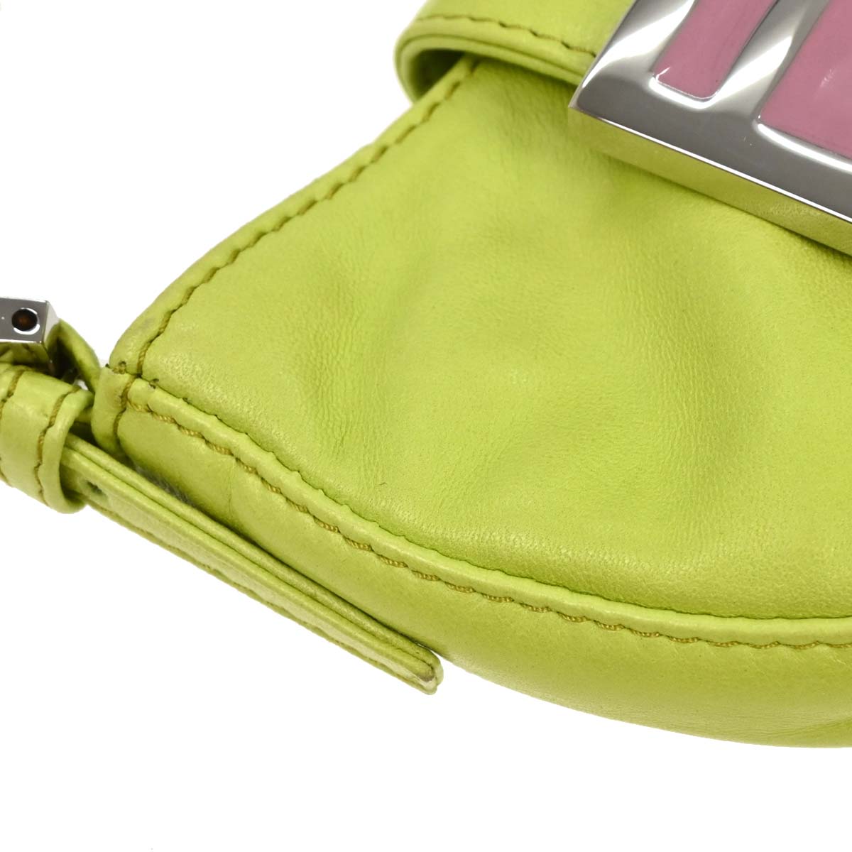 Fendi Light Green Leather Mini Handbag