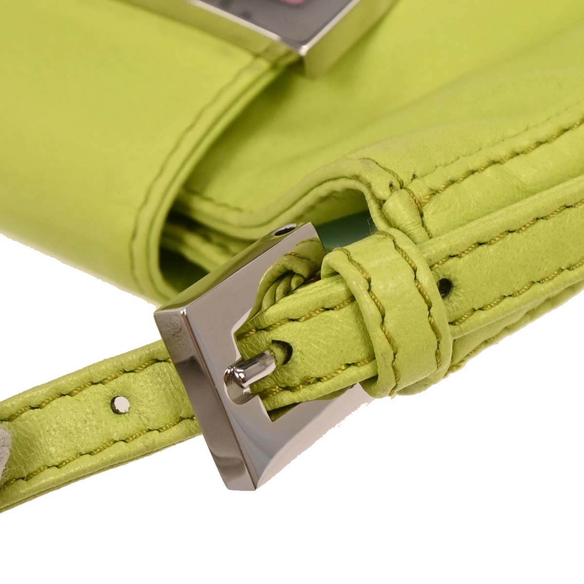 Fendi Light Green Leather Mini Handbag