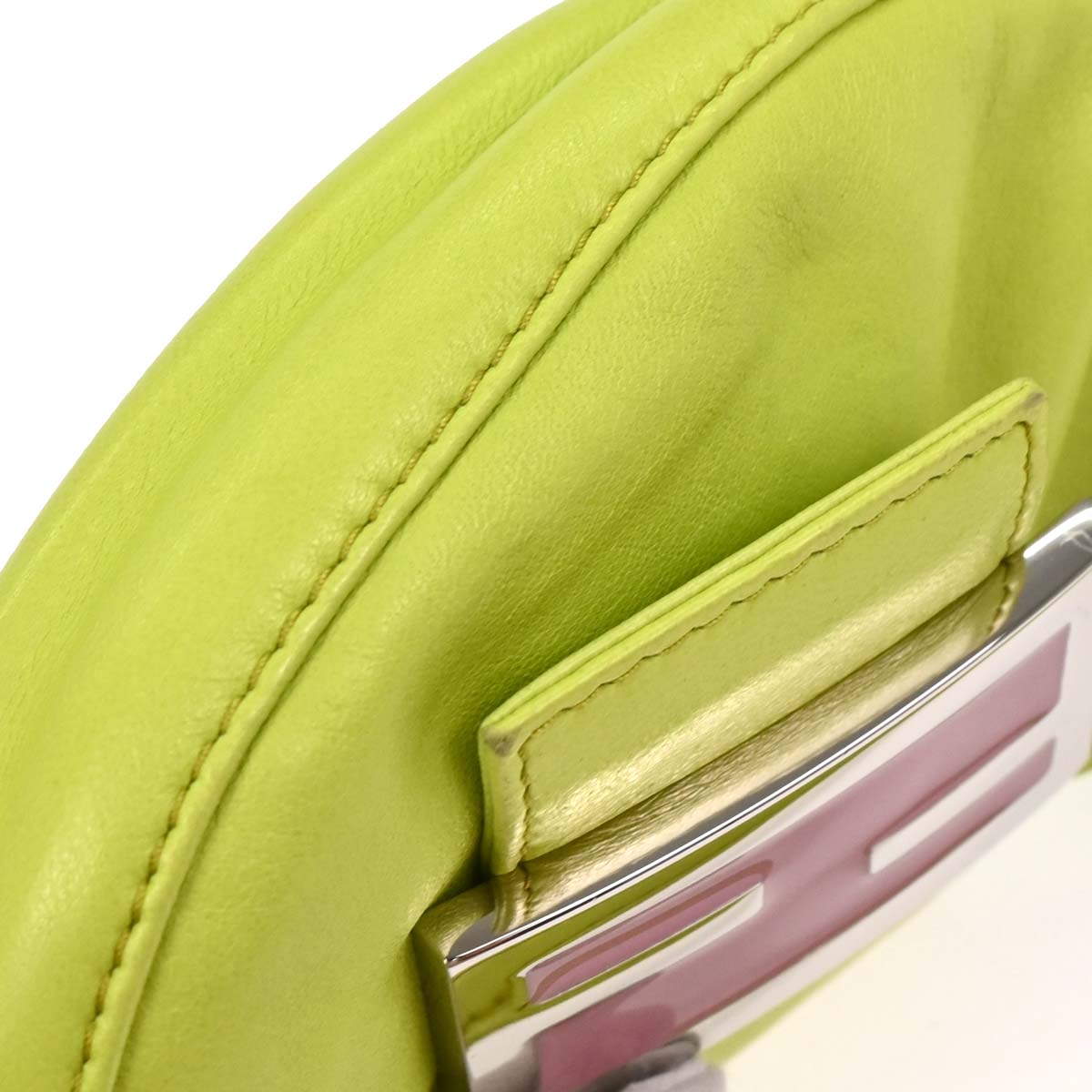 Fendi Light Green Leather Mini Handbag