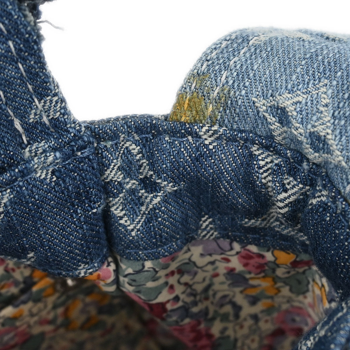 Louis Vuitton * Blue Monogram Denim Patchwork Postie M95374
