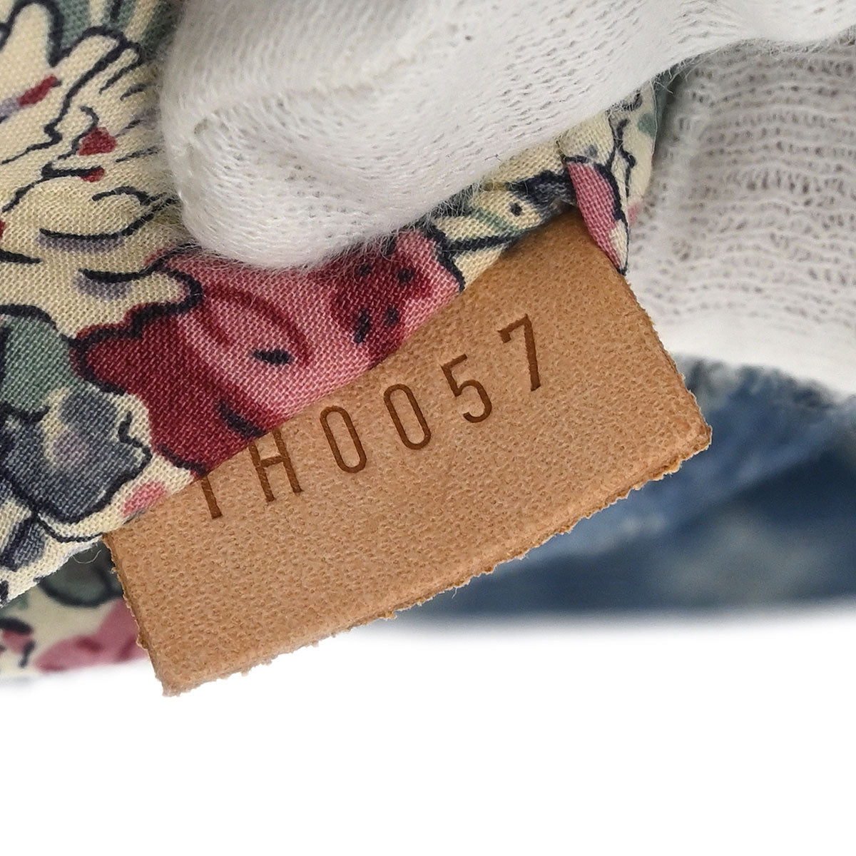 Louis Vuitton * Blue Monogram Denim Patchwork Postie M95374