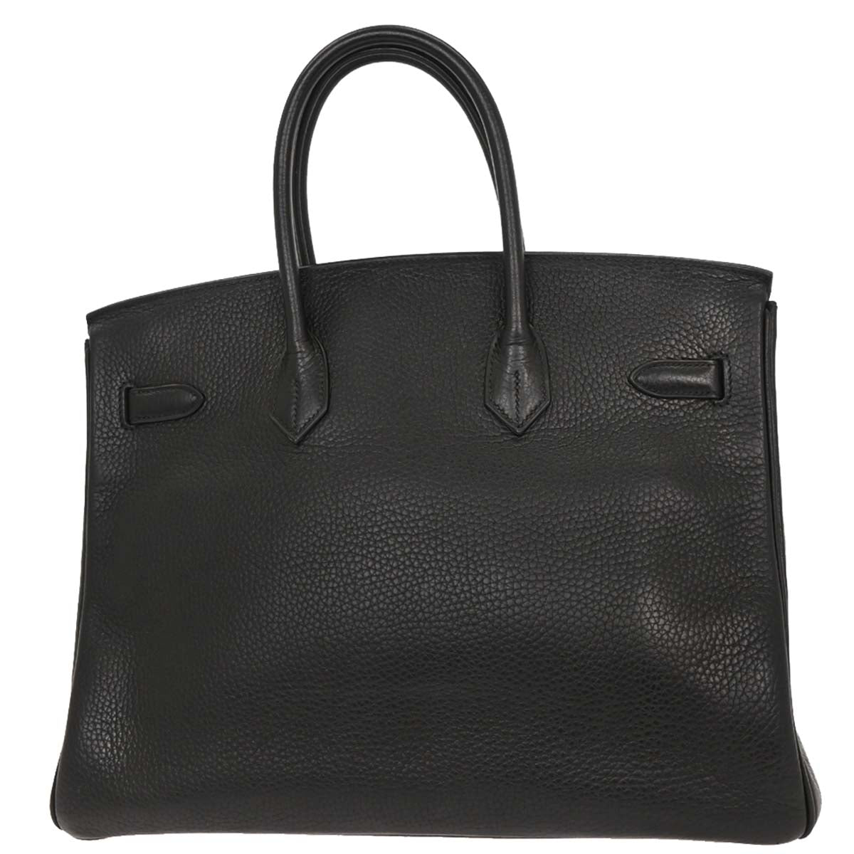 Hermes Black Taurillon Clemence Birkin 35 Handbag