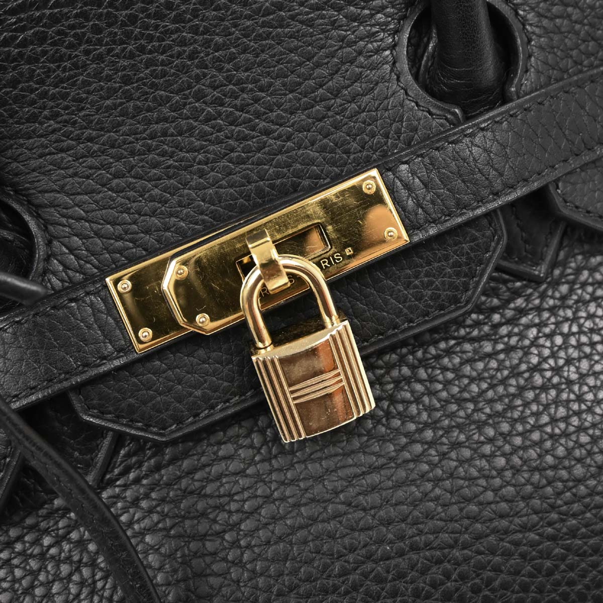 Hermes Black Taurillon Clemence Birkin 35 Handbag