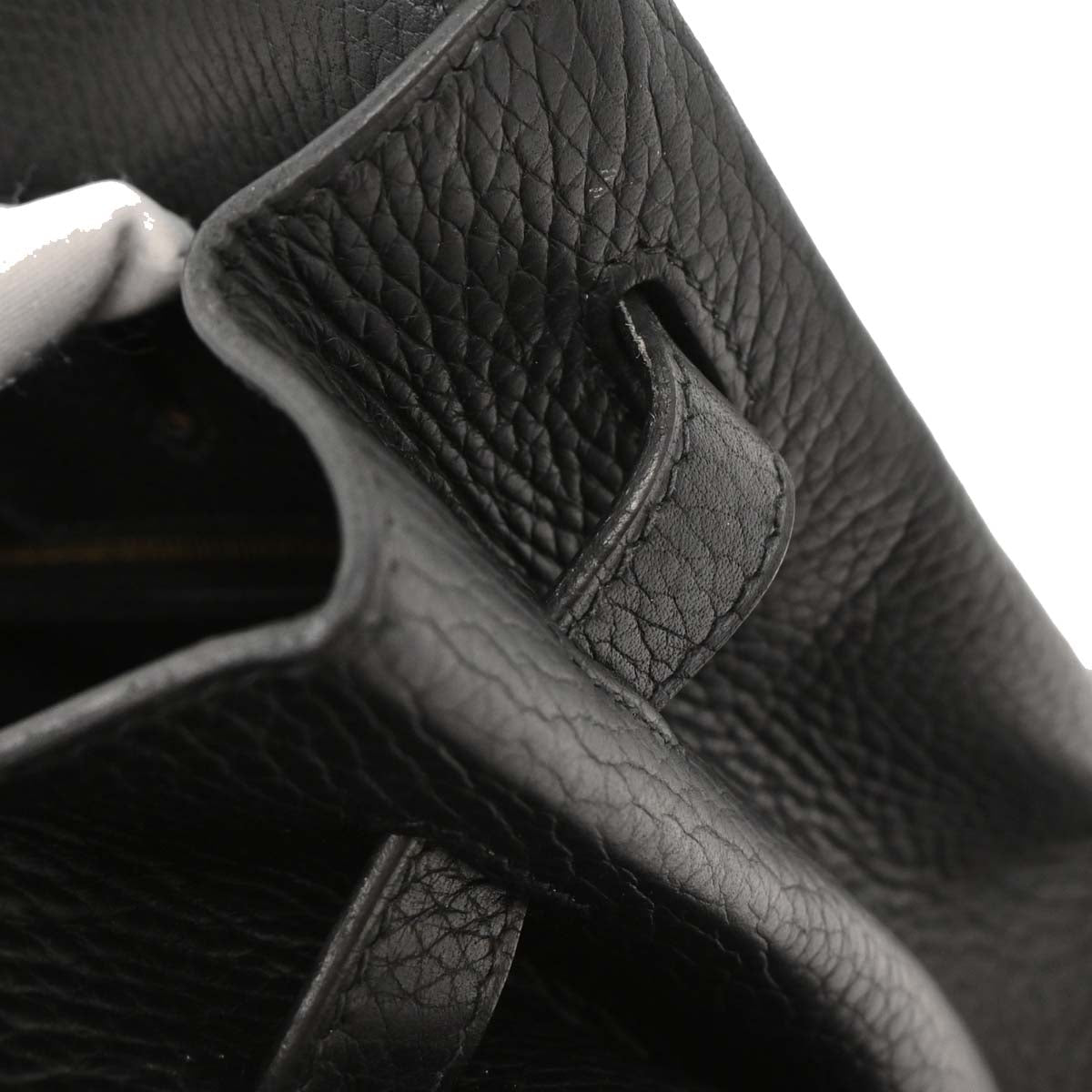 Hermes Black Taurillon Clemence Birkin 35 Handbag