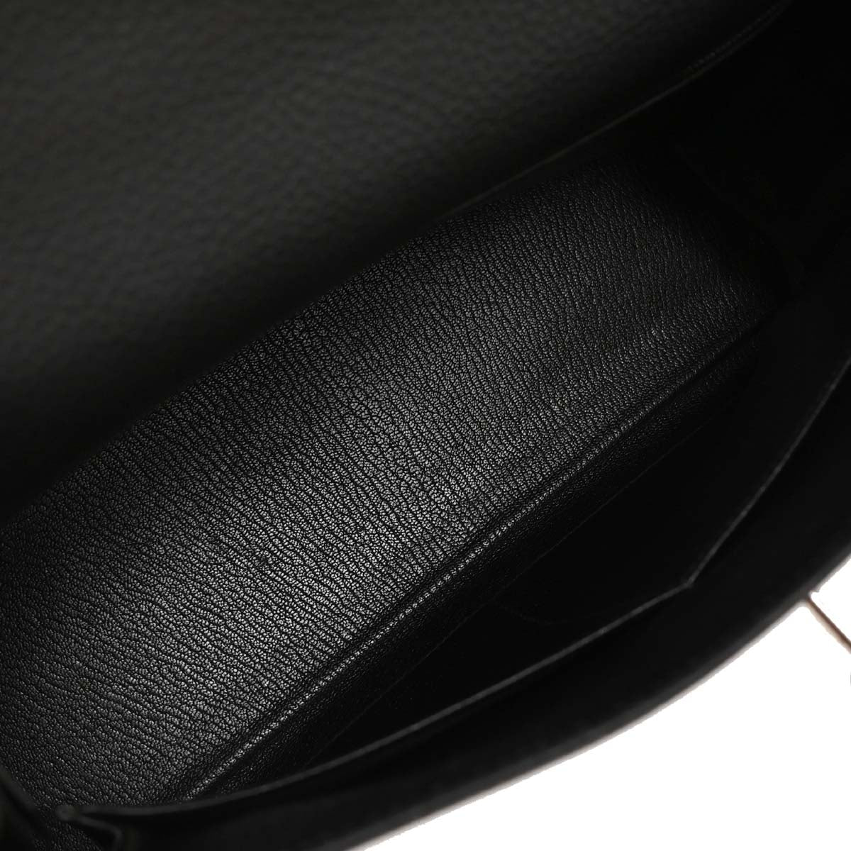 Hermes Black Togo Kelly 32 Retourne 2way Shoulder Handbag