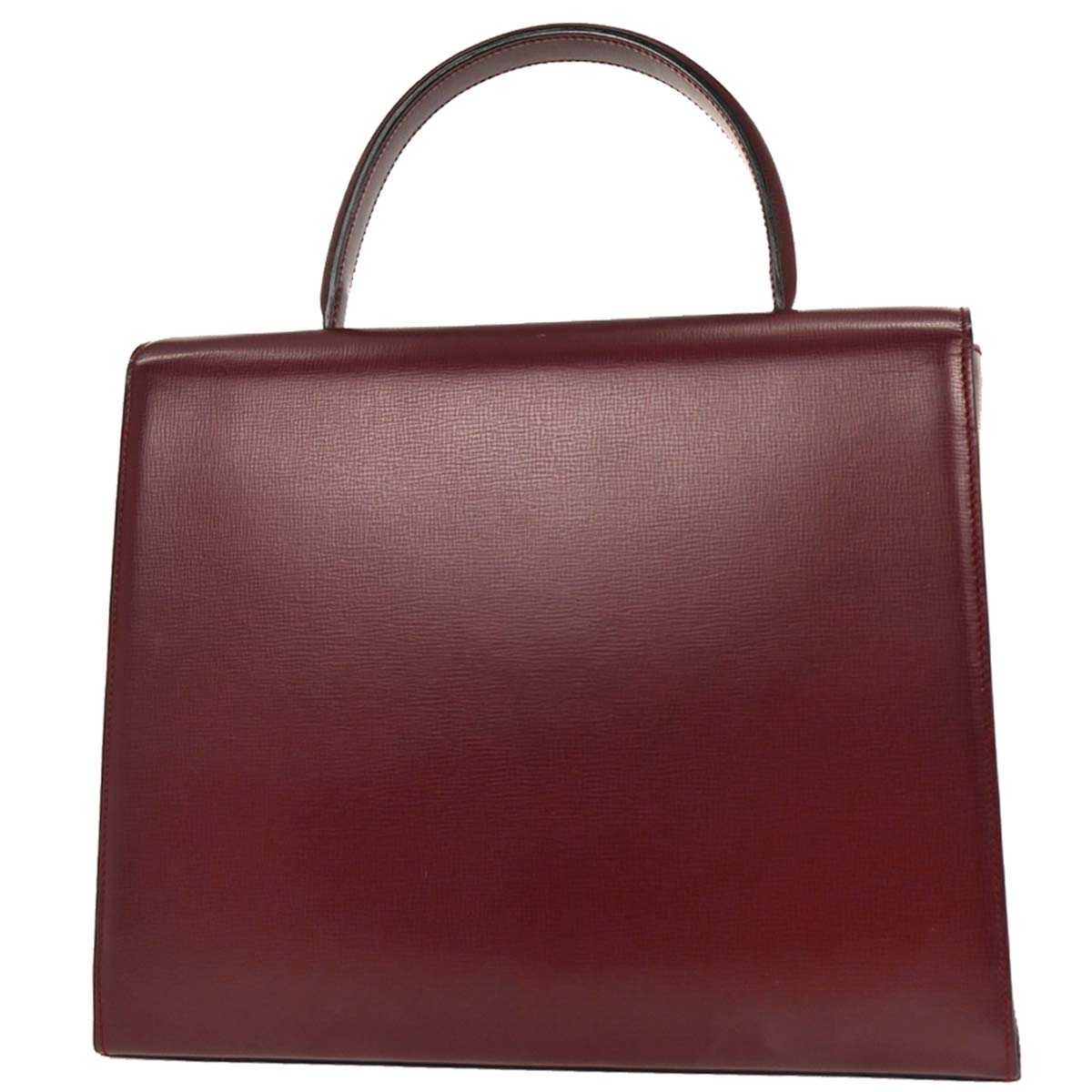 Cartier Bordeaux Leather Handbag