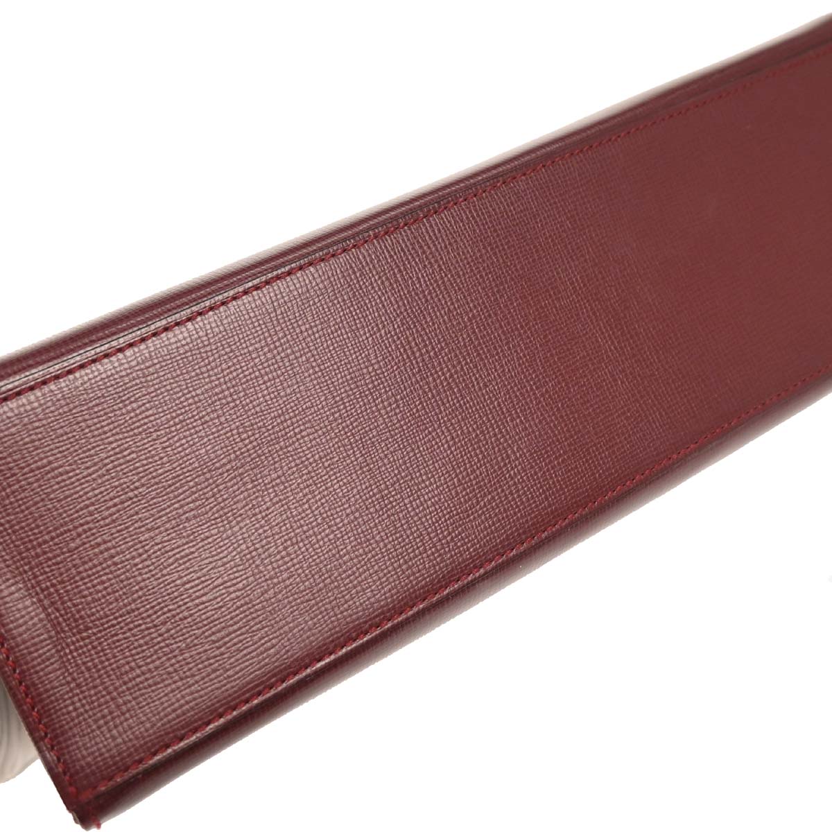 Cartier Bordeaux Leather Handbag