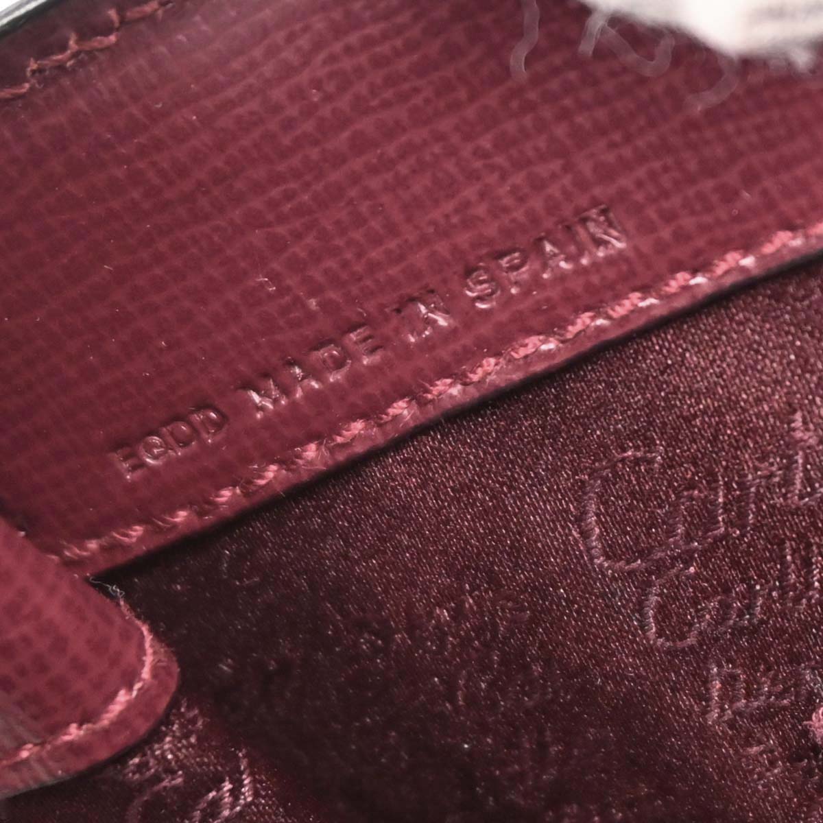 Cartier Bordeaux Leather Handbag