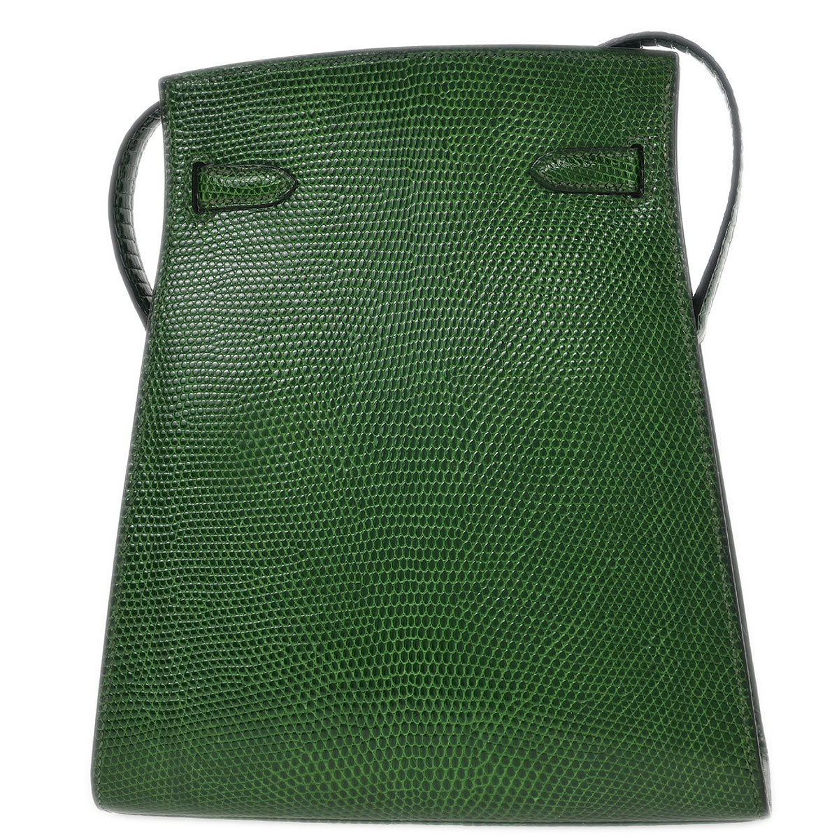 Hermes * Green Lizard Kelly Sport PM Shoulder Bag