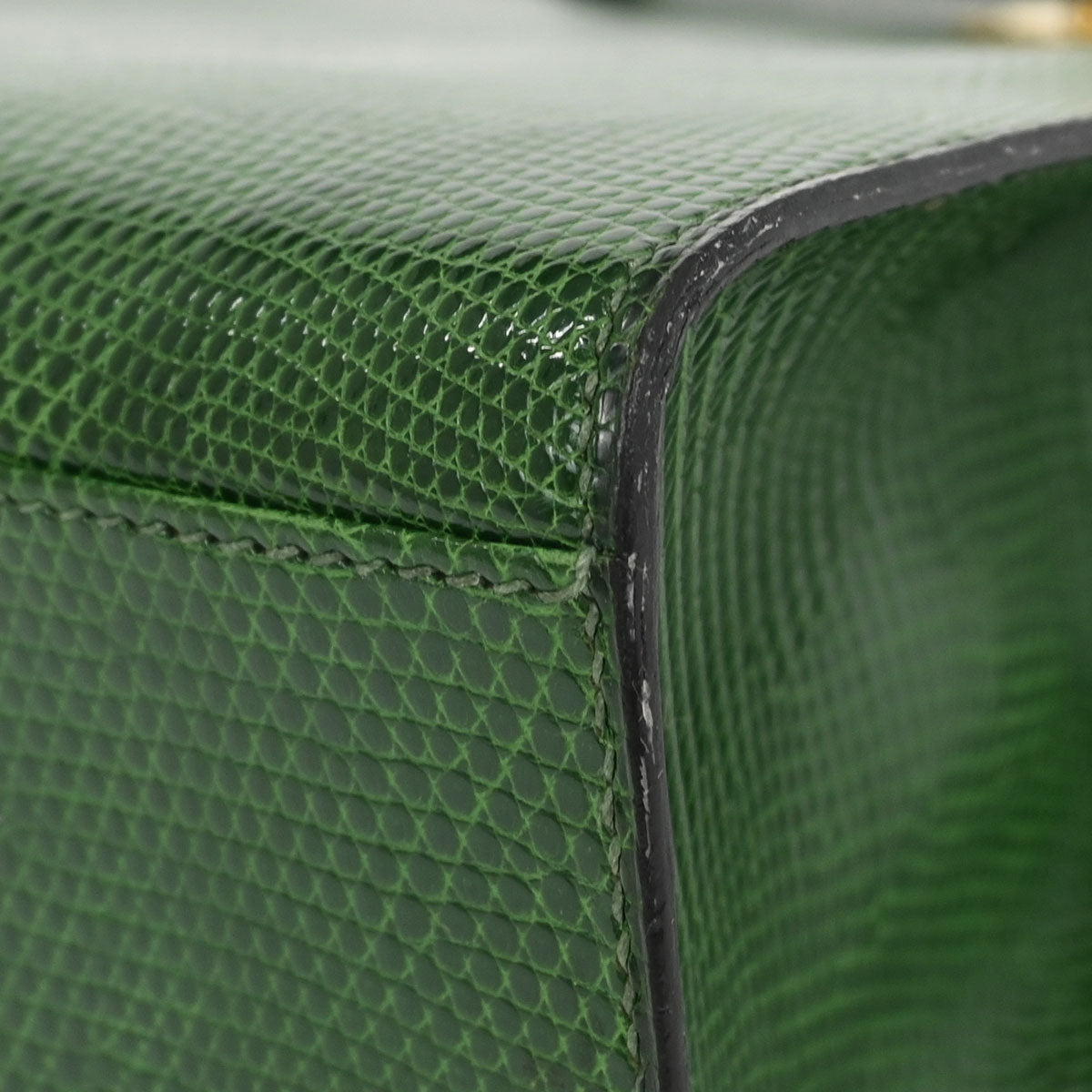 Hermes * Green Lizard Kelly Sport PM Shoulder Bag