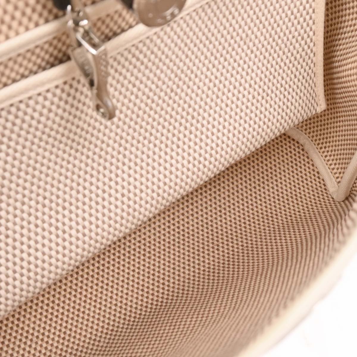 Hermes Black Natural Toile GM Officier Herbag PM 2 in 1 Handbag