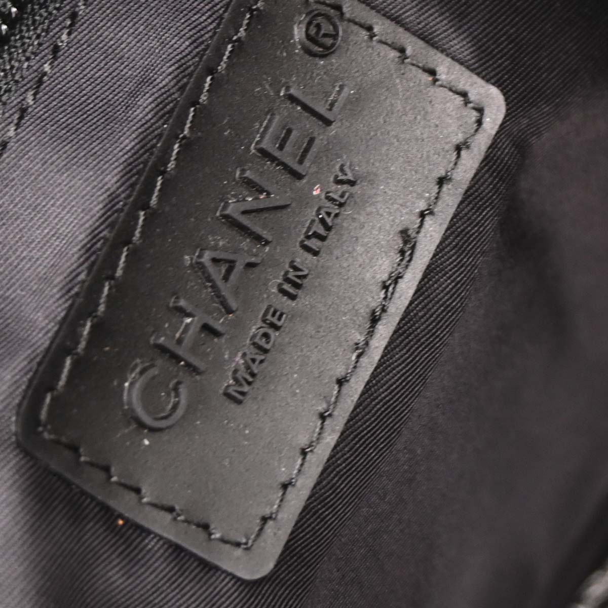 Chanel Black Nylon Sport Line Gym Bag