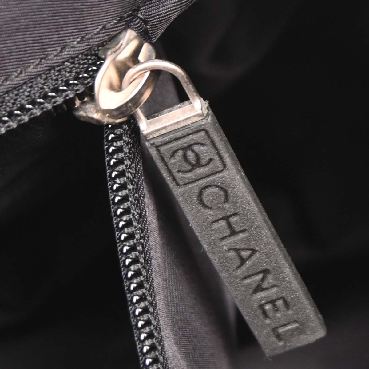 Chanel Black Nylon Sport Line Gym Bag