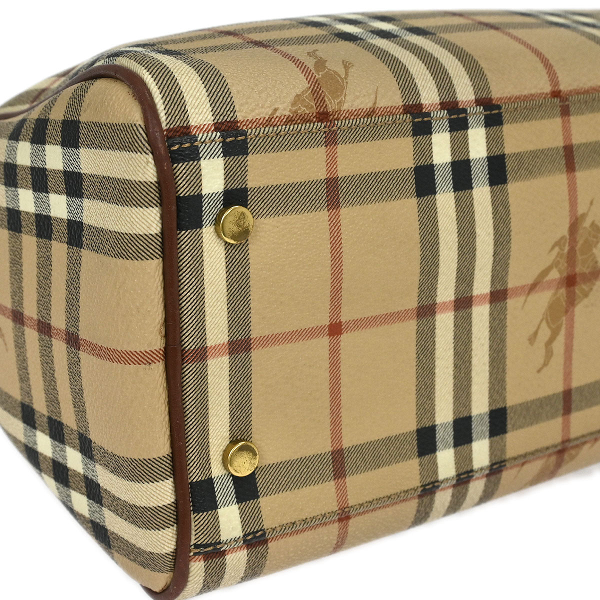 Burberry Beige PVC House Check Handbag