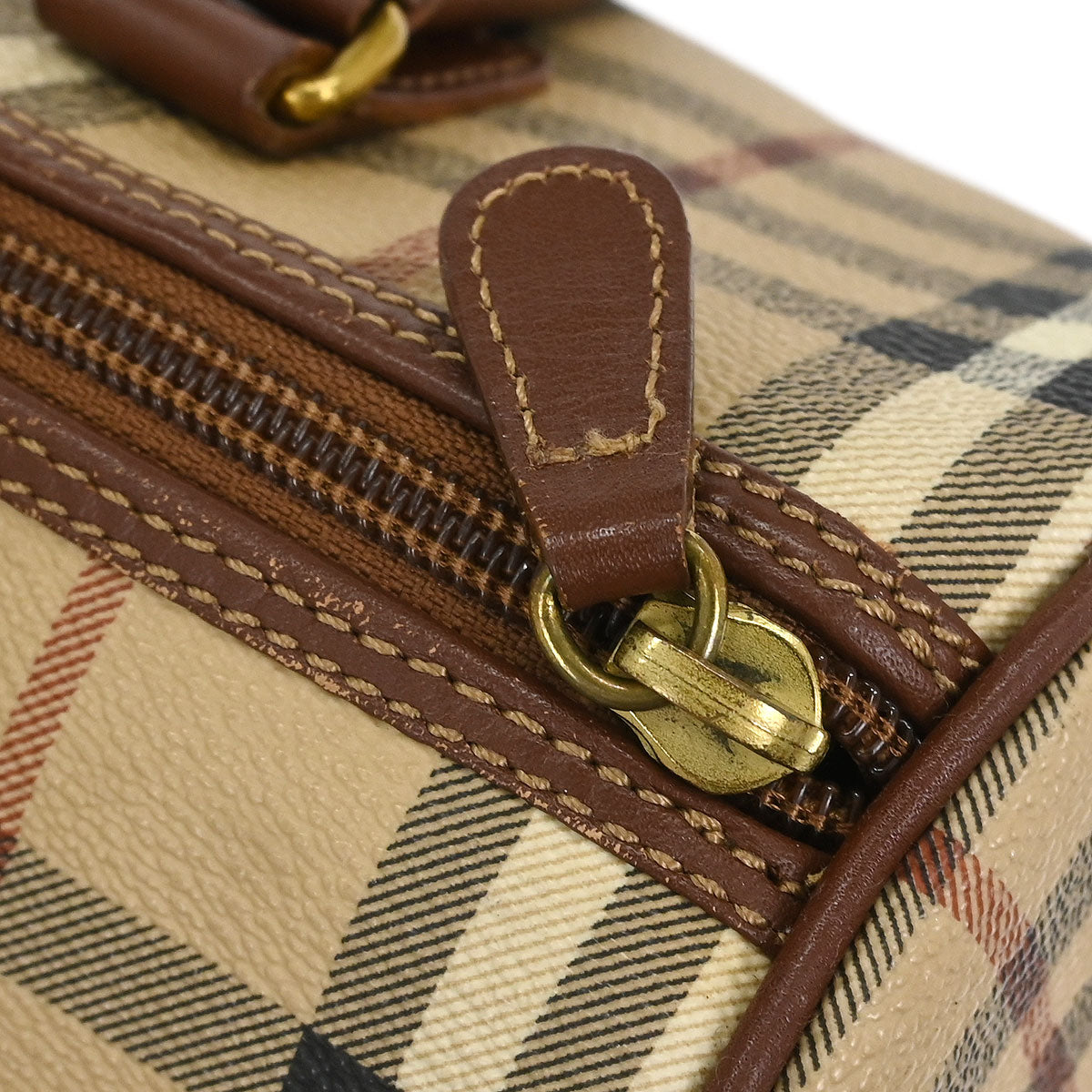 Burberry Beige PVC House Check Handbag