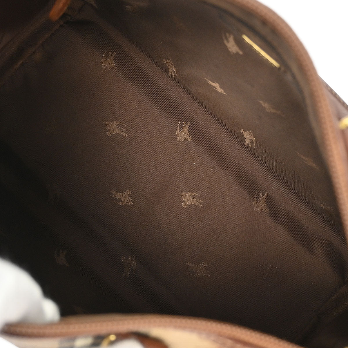 Burberry Beige PVC House Check Handbag