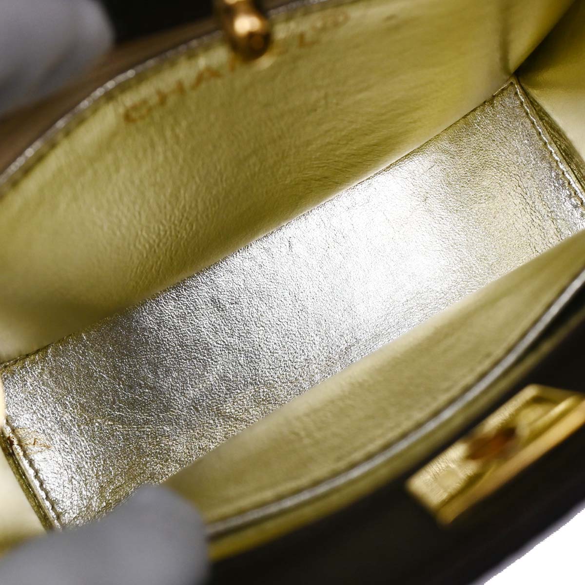 Chanel Brown Satin Shoulder Bag
