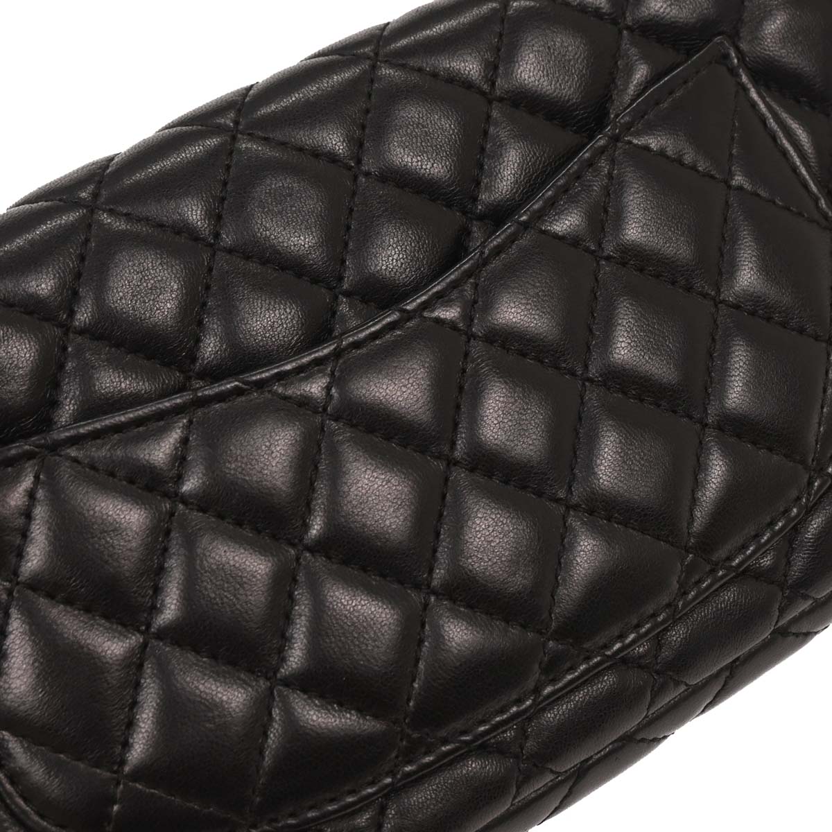 Chanel Black Lambskin Valentine East West Shoulder Bag