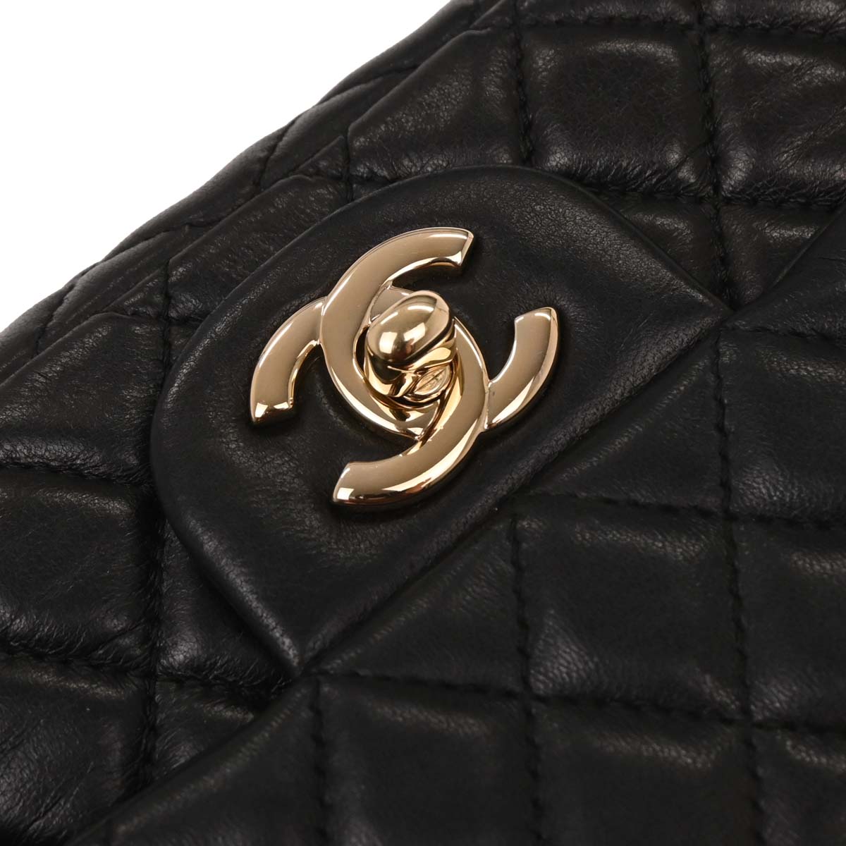Chanel Black Lambskin Valentine East West Shoulder Bag