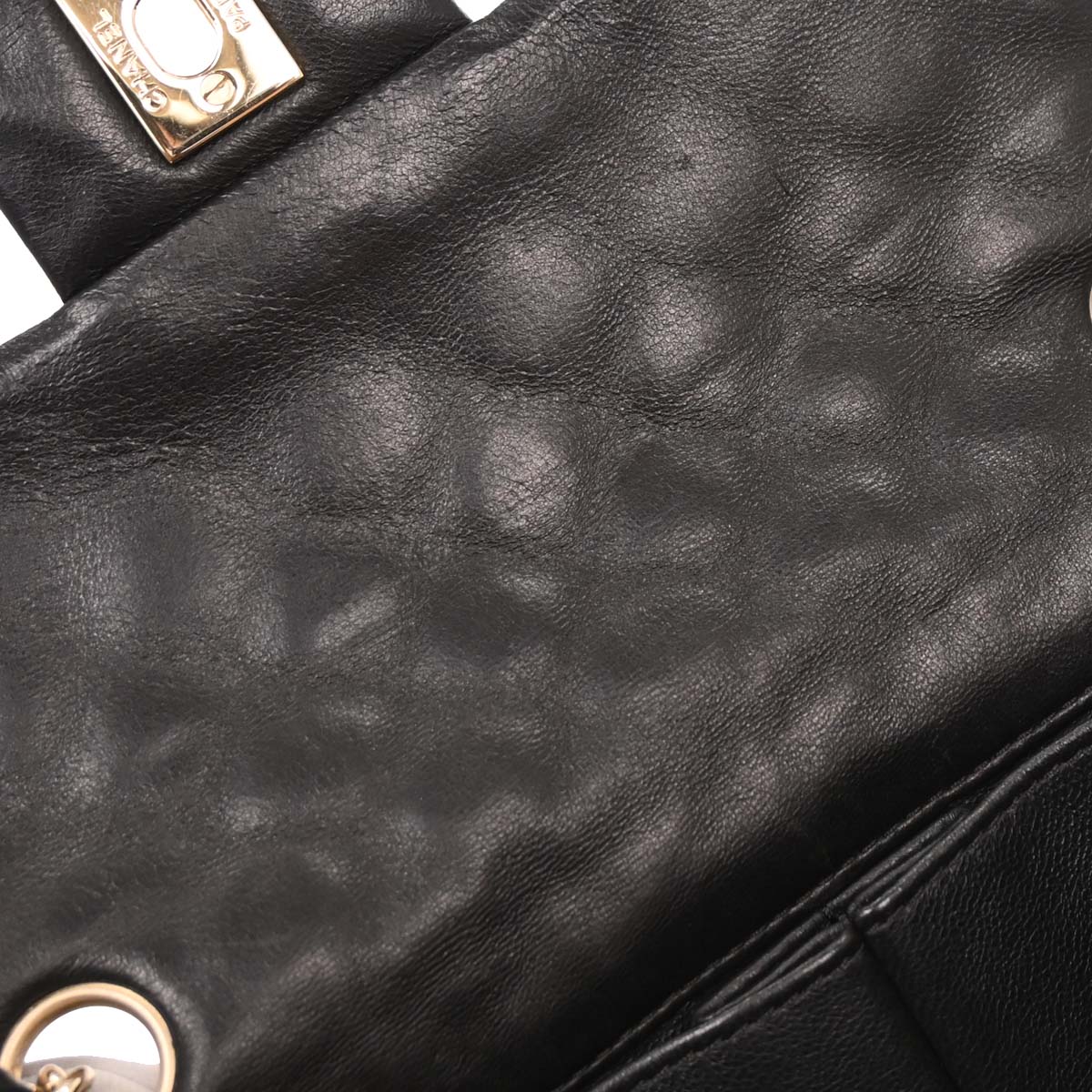 Chanel Black Lambskin Valentine East West Shoulder Bag