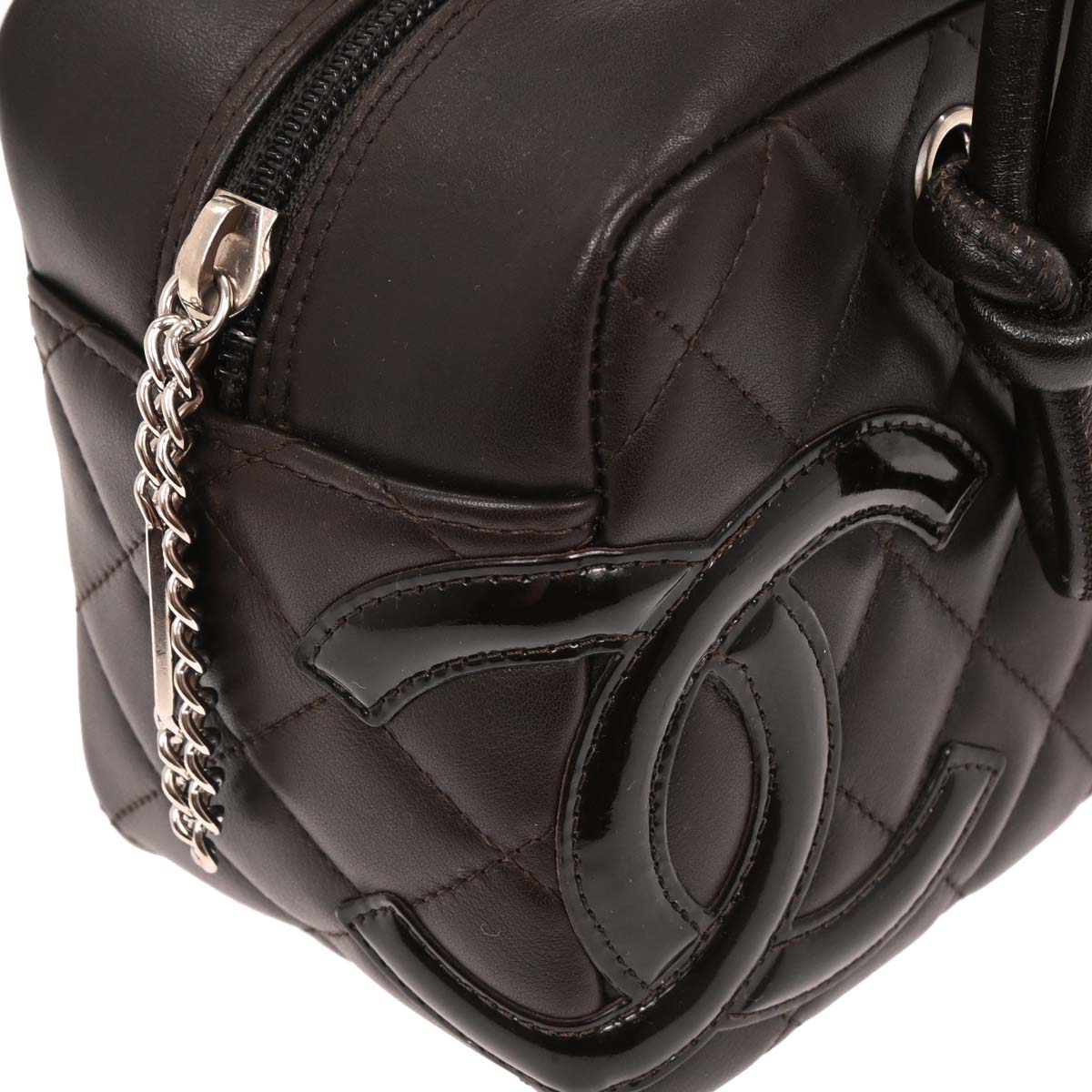 Chanel Brown Calfskin Cambon Ligne Bowling Bag