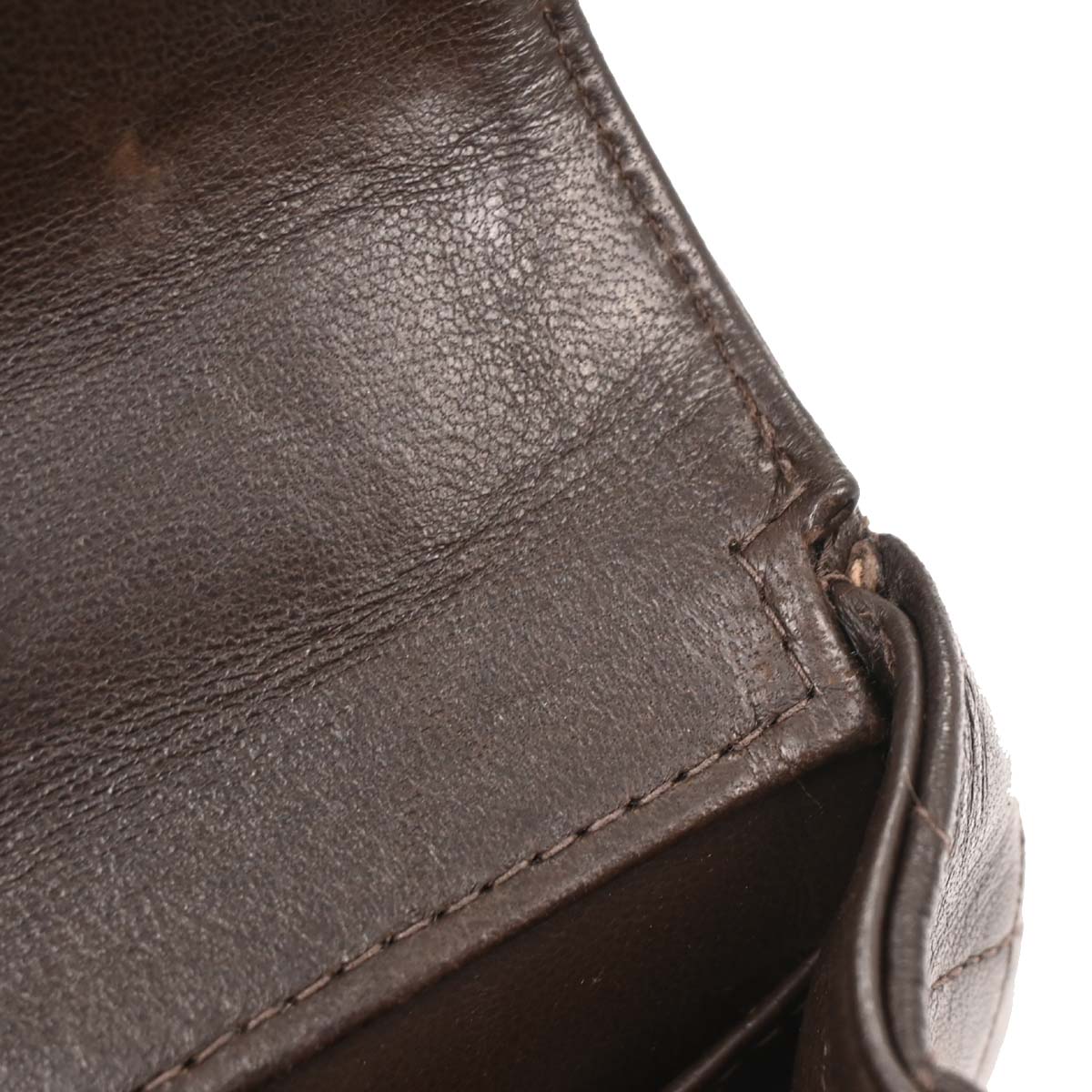Chanel Brown Lambskin Top Handle Handbag