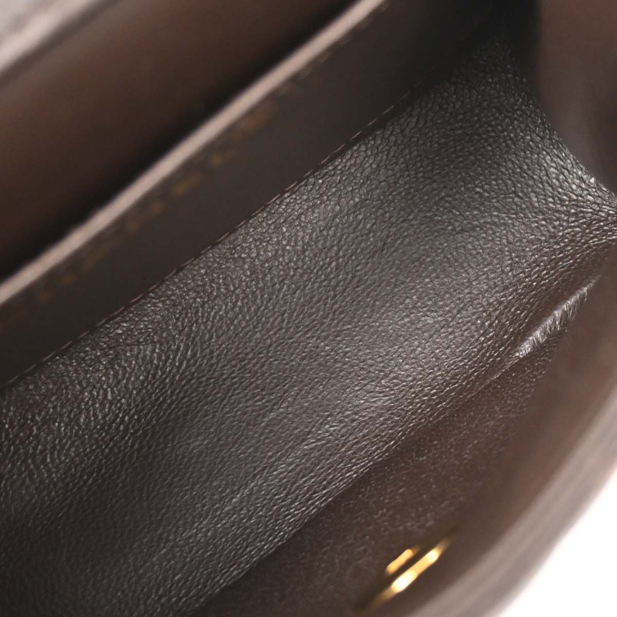 Chanel Brown Lambskin Top Handle Handbag