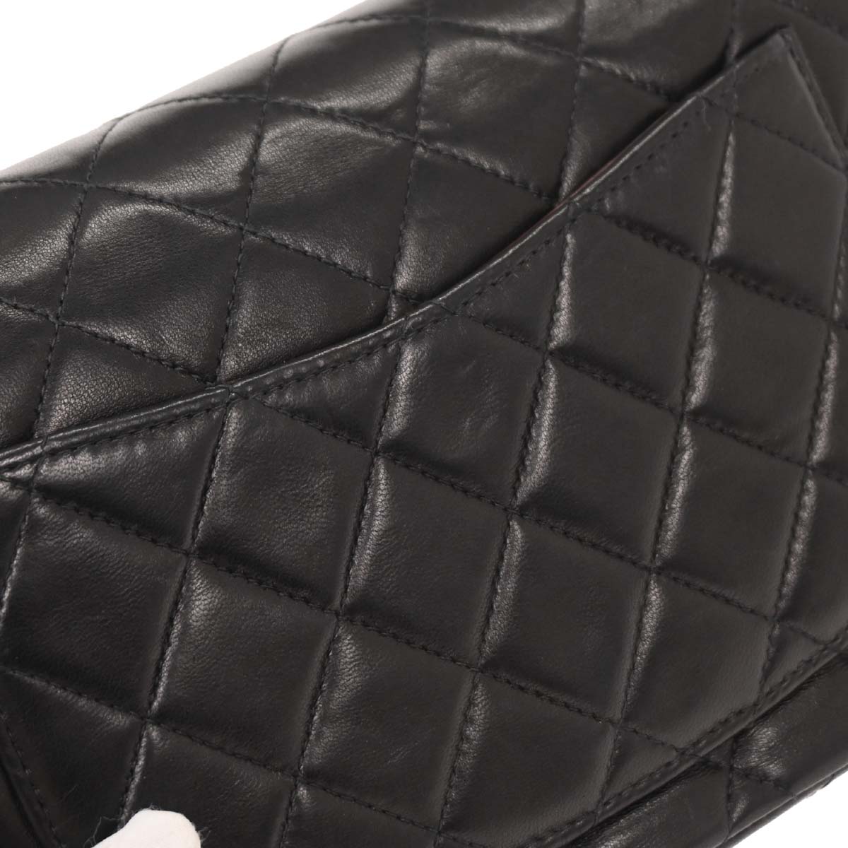 Chanel Black Lambskin Small Classic Double Flap Shoulder Bag